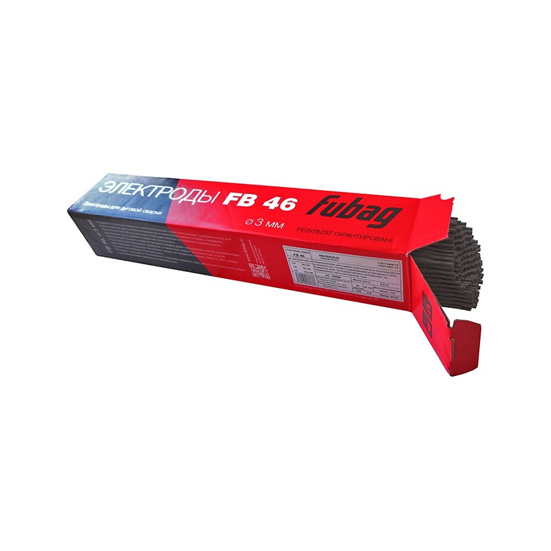 FUBAG Электрод сварочный с рутилово-целлюлозным покрытием FB 46 D3.0 мм (пачка 5 кг)